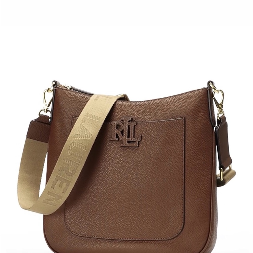 Ralph Lauren Tan Leather Shoulder or cross body bag